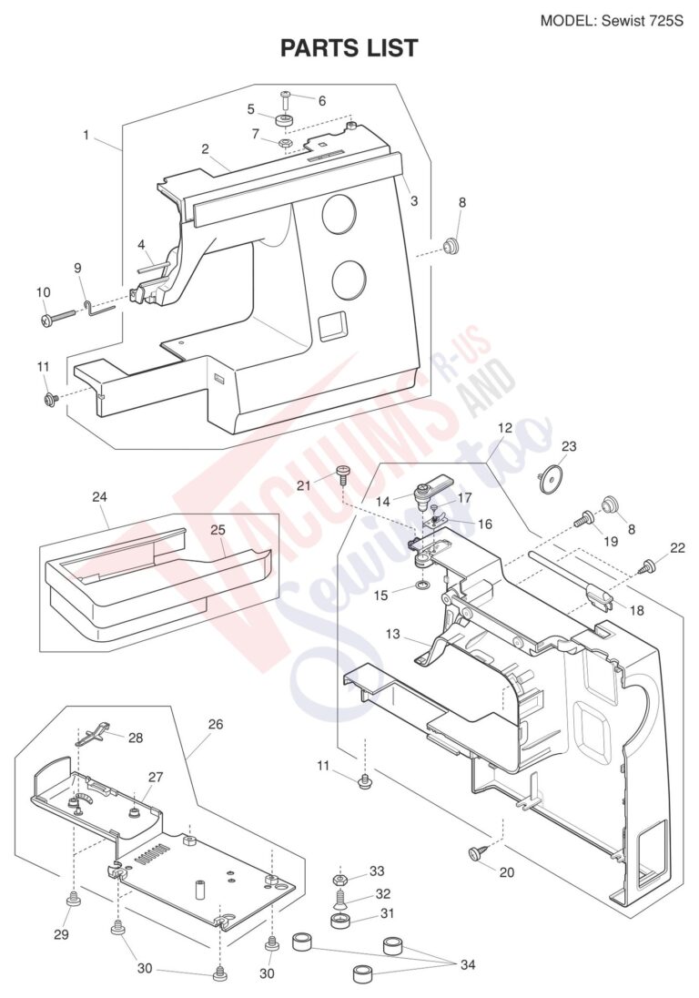 Janome Sewist 725 schematic page 4 preview