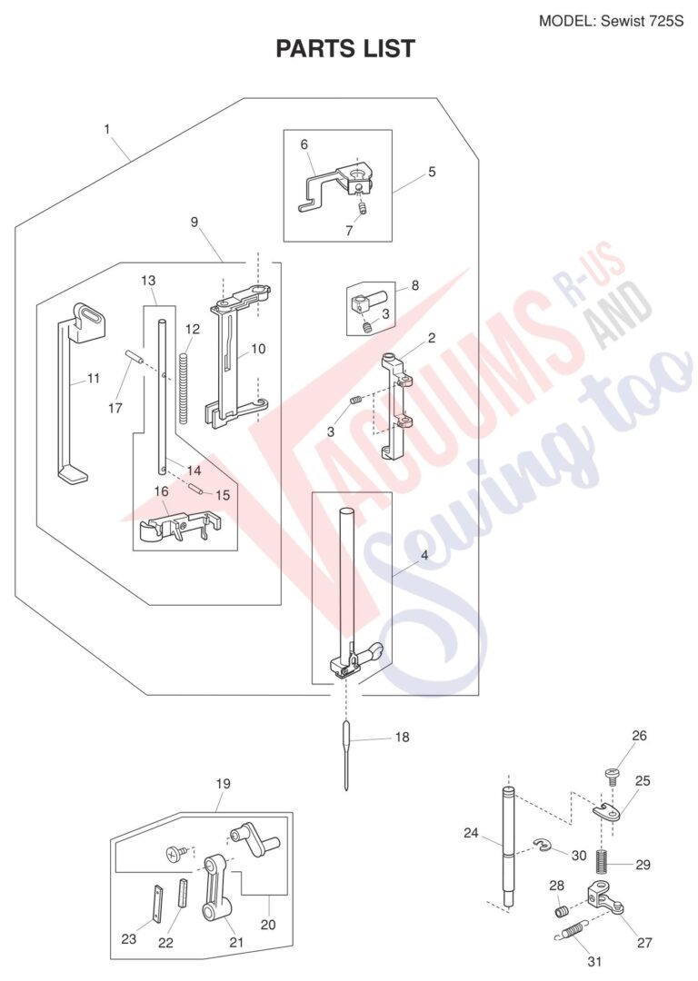 Janome Sewist 725 schematic page 6 preview