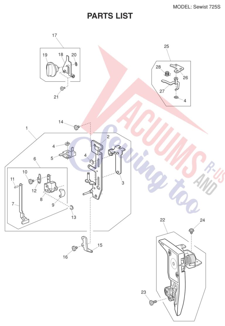 Janome Sewist 725 schematic page 7 preview
