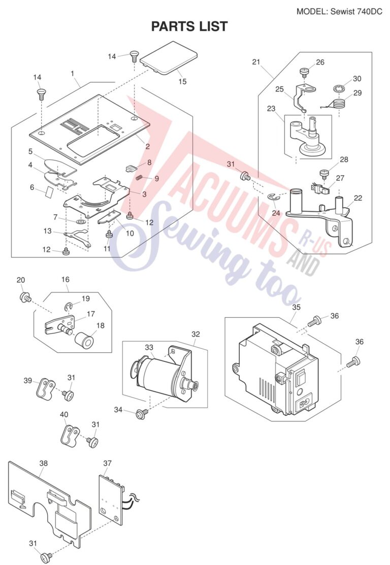 Janome 740DC schematic page 4 preview