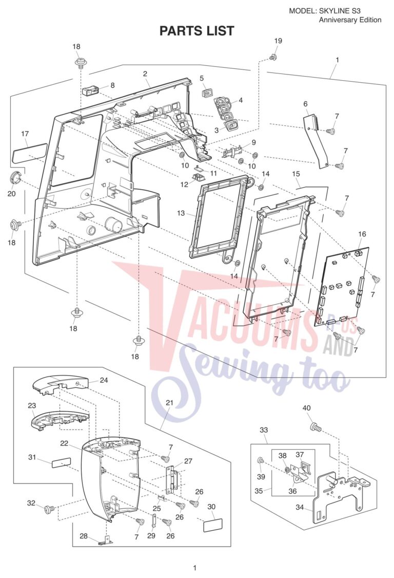 Janome S3 schematic page 1 preview