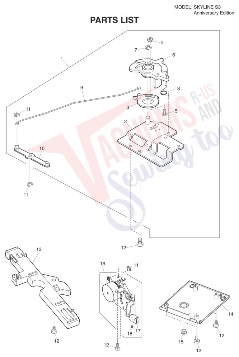 Janome S3 schematic page 16 preview