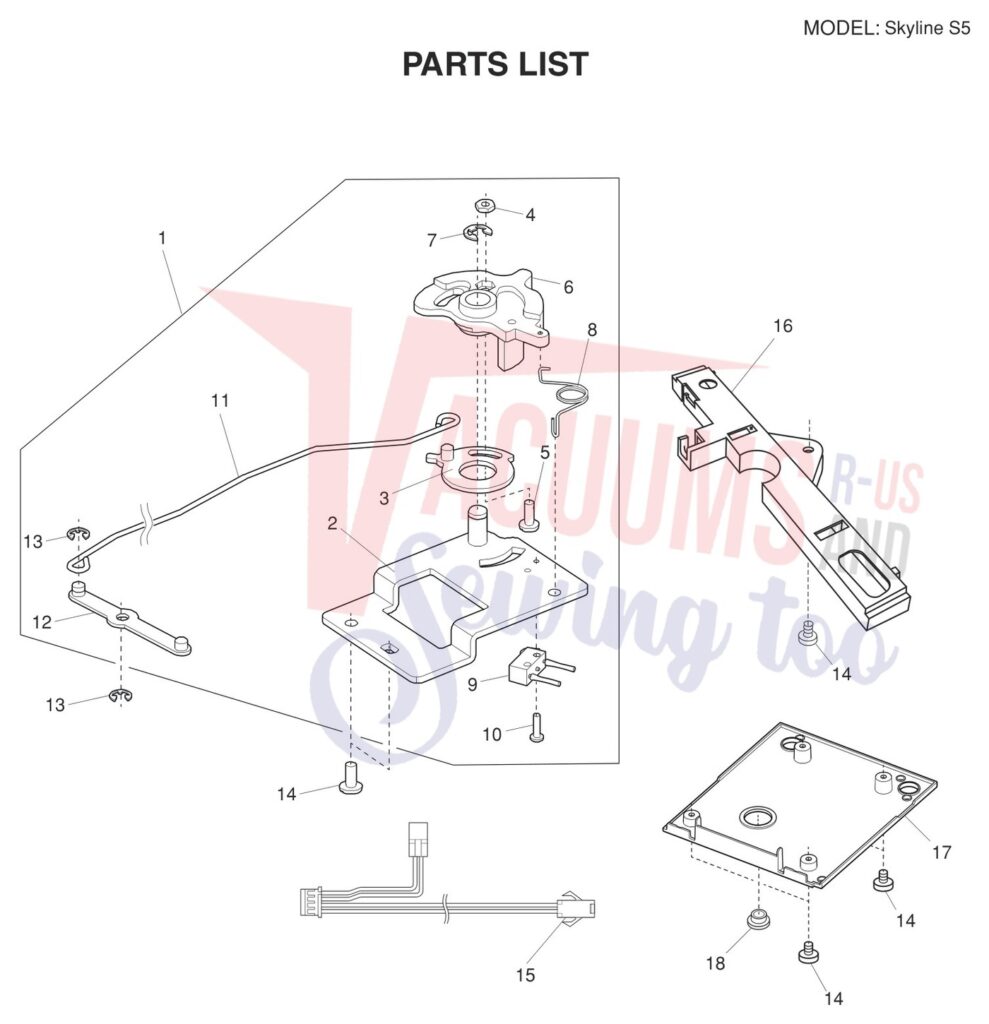 Simplicity S5 exploded schematic diagram (page 2)