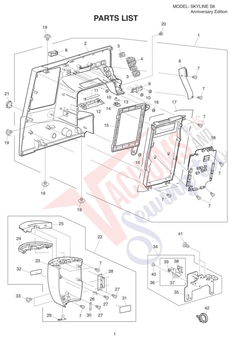 Janome S6 schematic page 1 preview