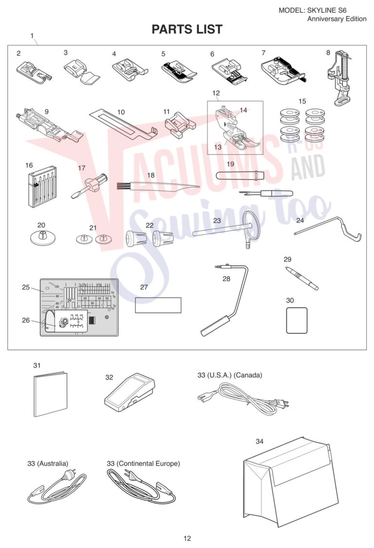 Janome S6 schematic page 4 preview