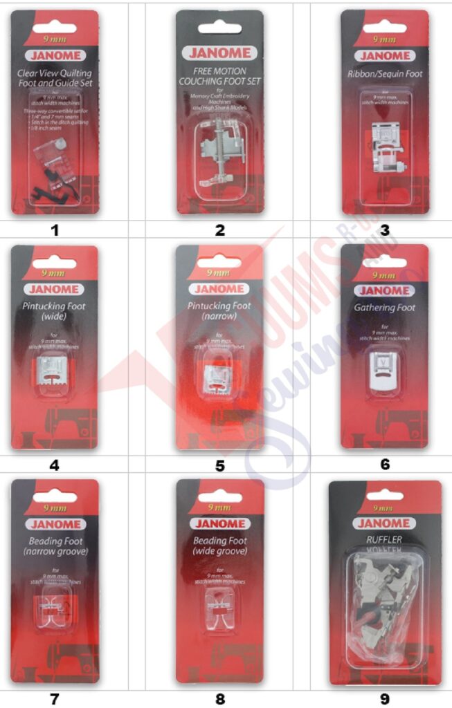 Janome S6 exploded schematic diagram (page 7)