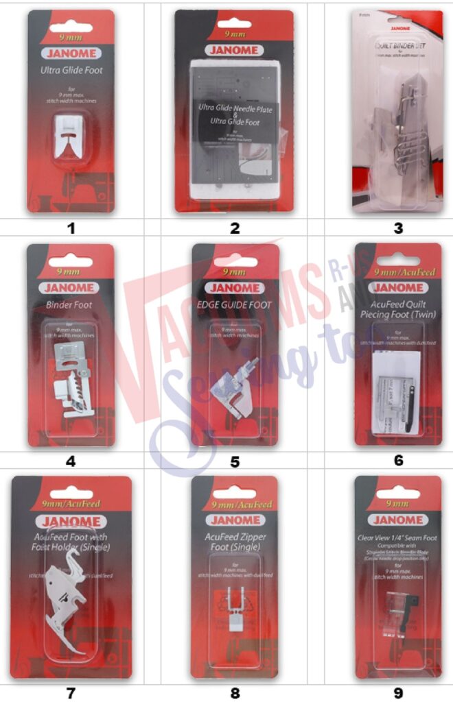 Janome S6 exploded schematic diagram (page 8)