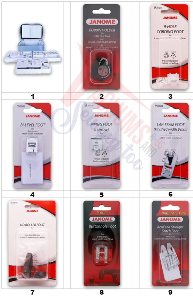Janome S6 exploded schematic diagram (page 10)