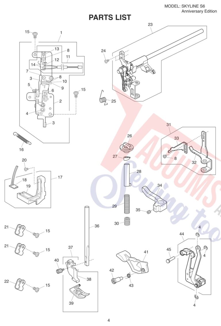 Janome S6 schematic page 14 preview