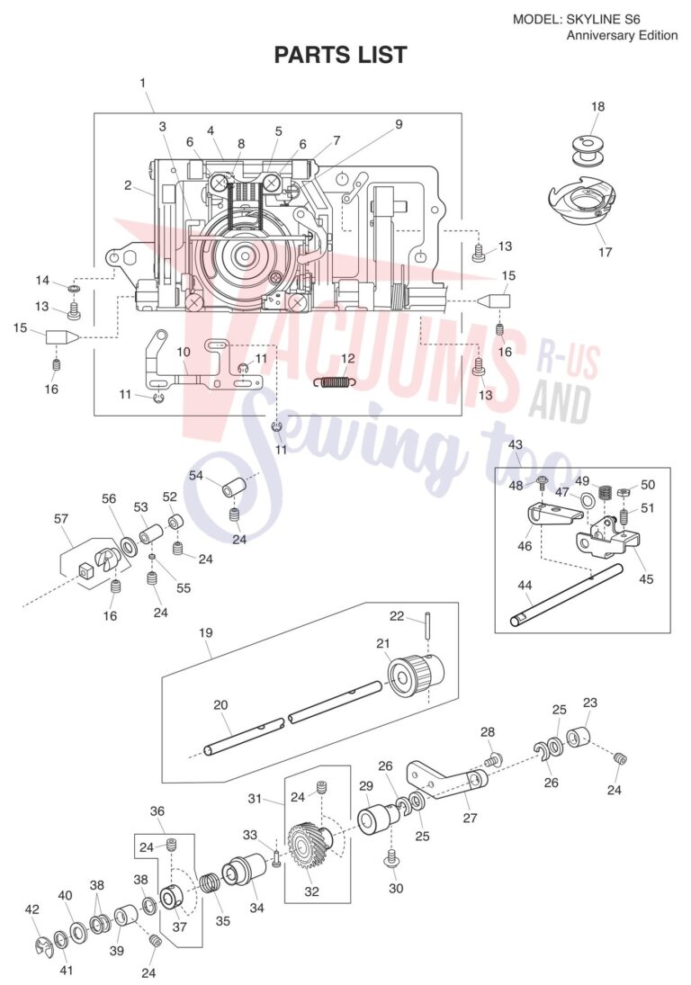 Janome S6 schematic page 19 preview
