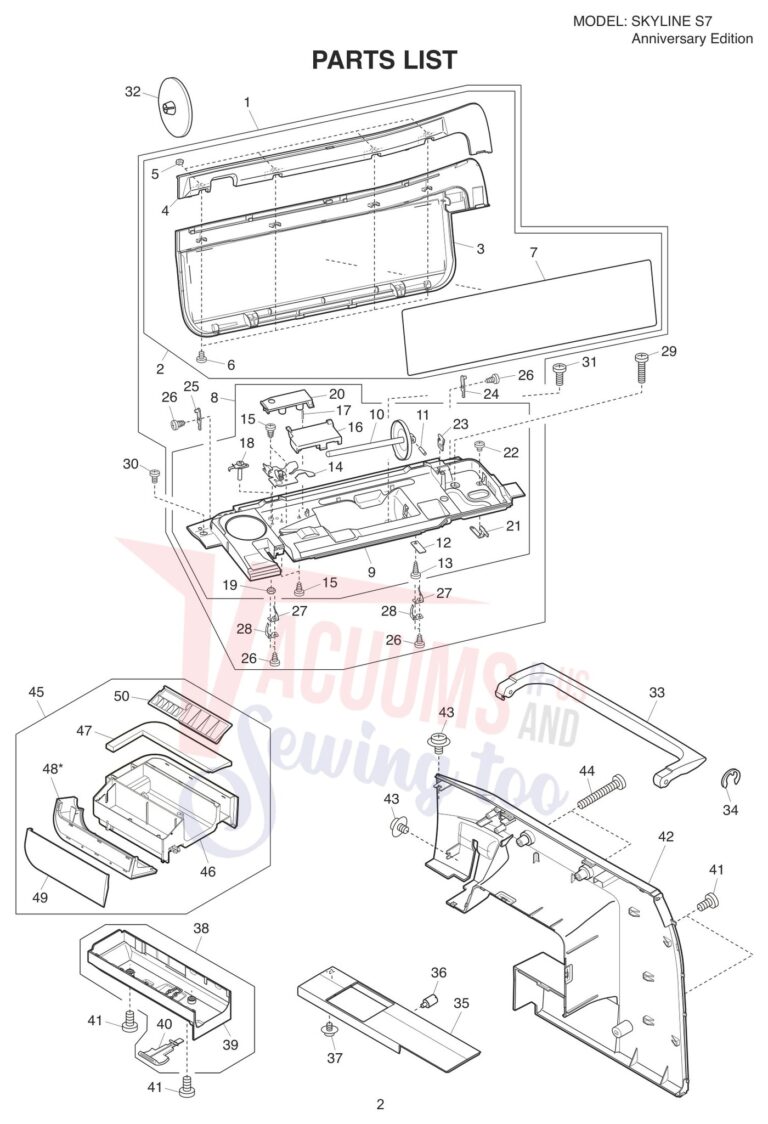 Janome Memorycraft Skyline s7 Aniversary Edition schematic page 12 preview