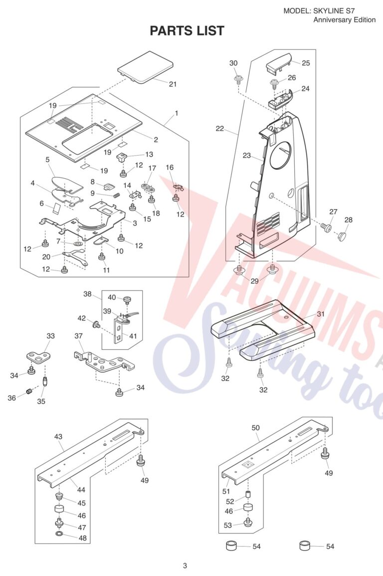Janome Memorycraft Skyline s7 Aniversary Edition schematic page 15 preview