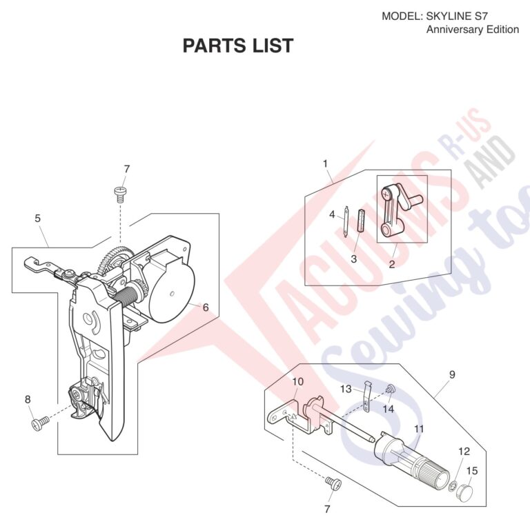 Janome Memorycraft Skyline s7 Aniversary Edition schematic page 18 preview