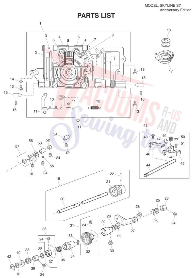 Janome Memorycraft Skyline s7 Aniversary Edition schematic page 21 preview
