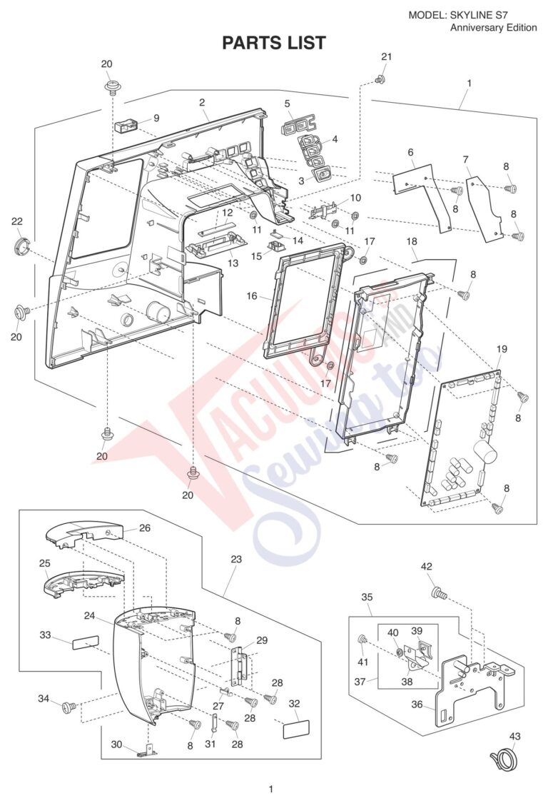 Janome s7 schematic page 1 preview