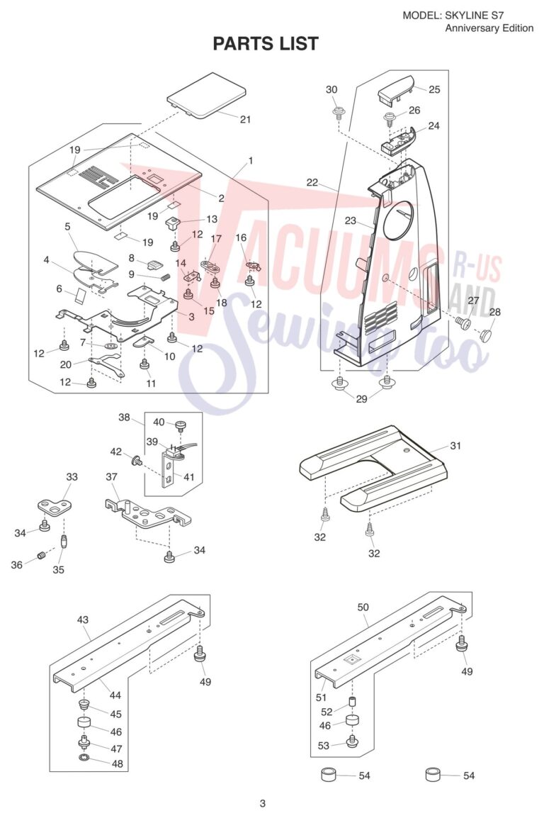 Janome s7 schematic page 7 preview