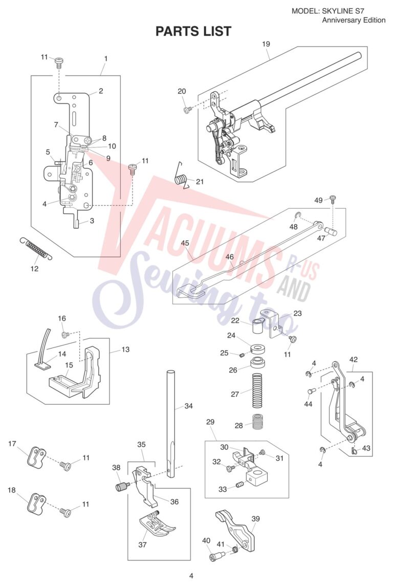 Janome s7 schematic page 8 preview