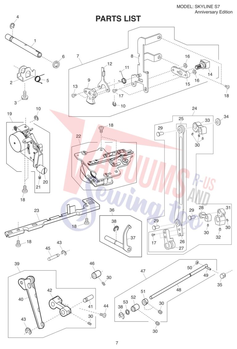 Janome s7 schematic page 11 preview