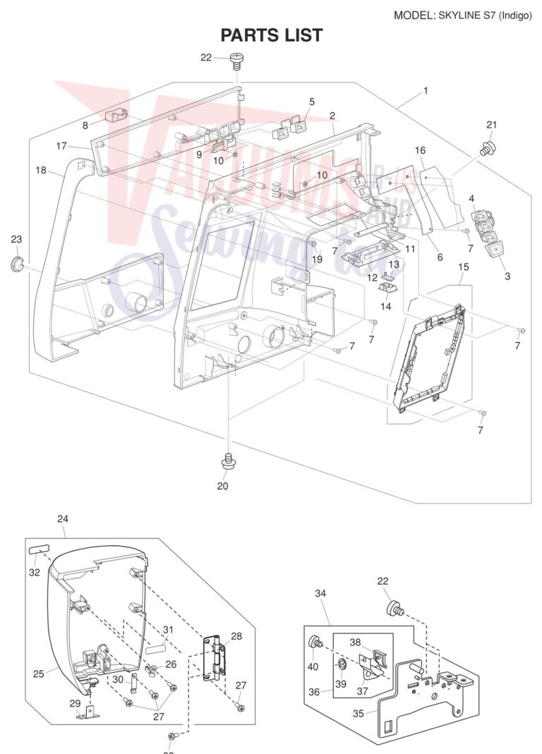 Janome Memorycraft Skyline s7 schematic page 1 preview
