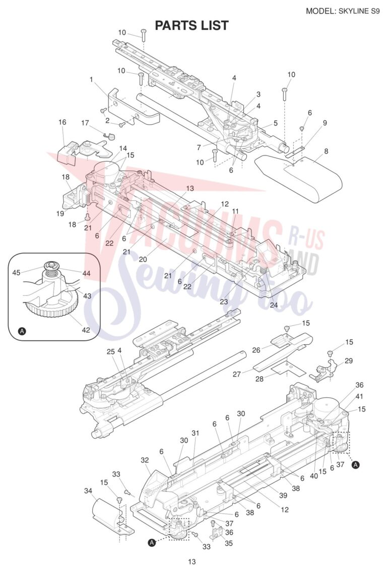 Janome SKS9 schematic page 5 preview