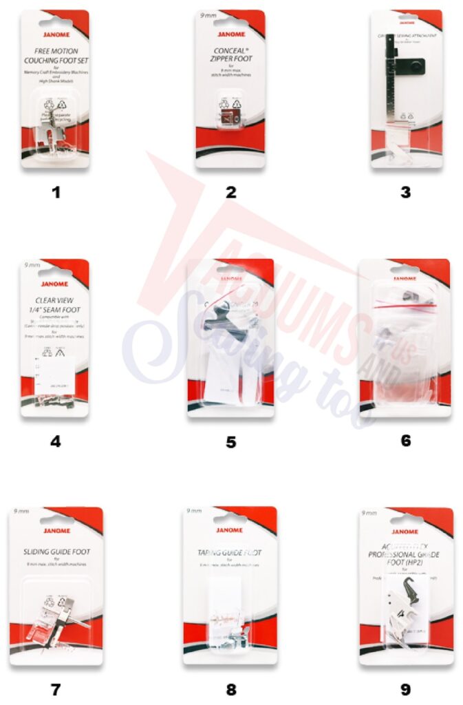 Janome SKS9 exploded schematic diagram (page 11)