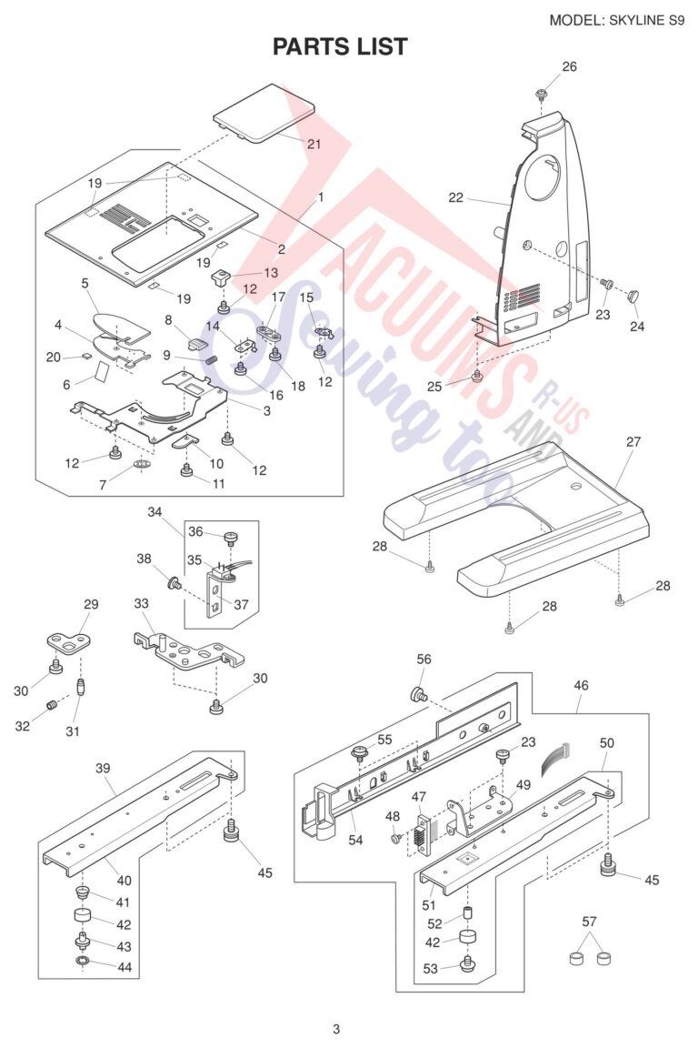 Janome SKS9 schematic page 15 preview
