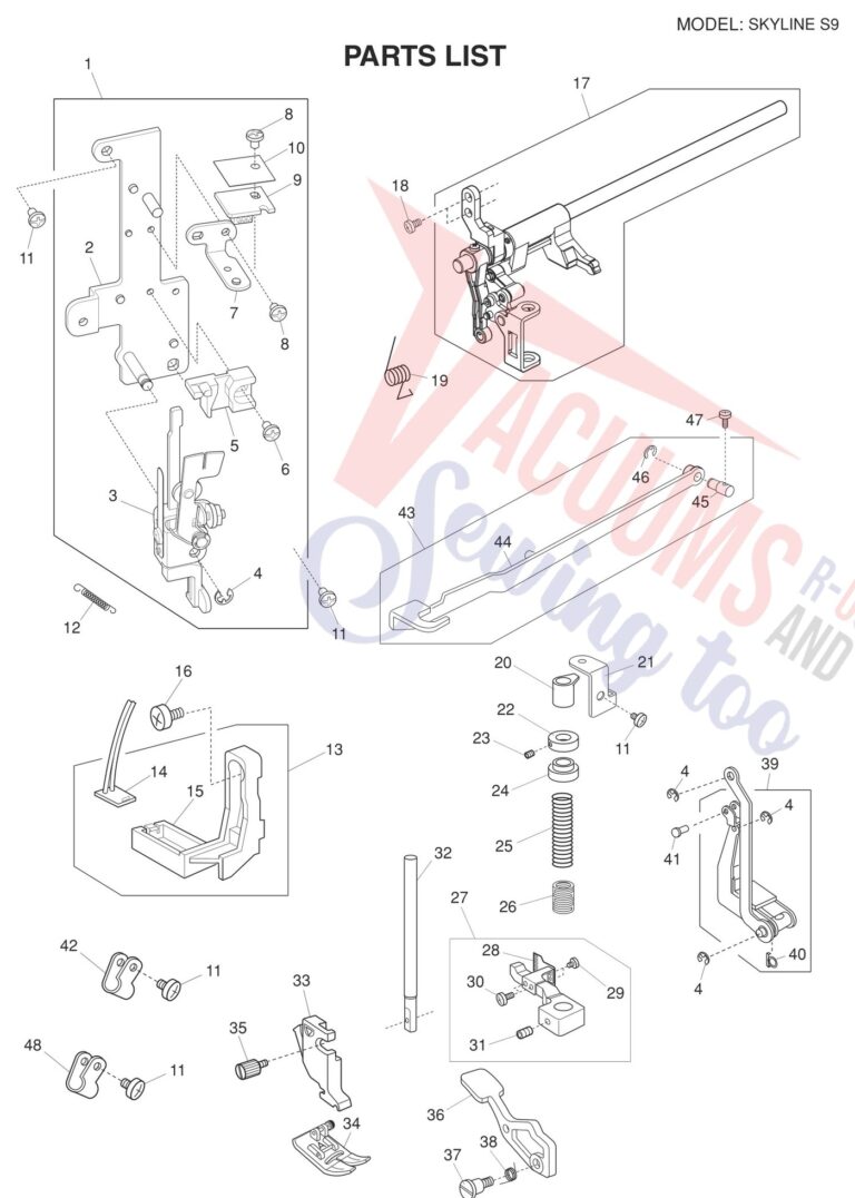 Janome SKS9 schematic page 16 preview