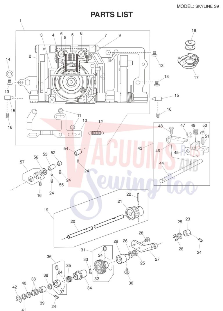 Janome SKS9 schematic page 20 preview