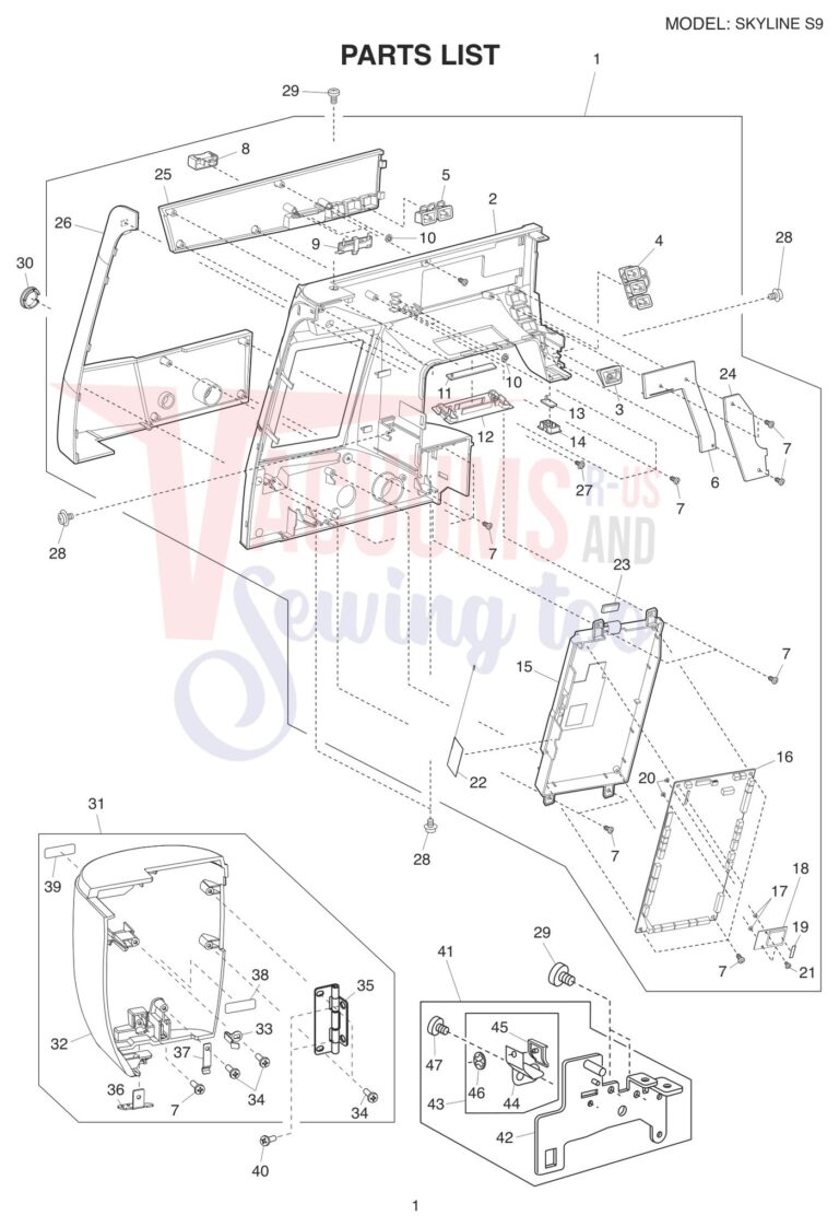 Janome Memorycraft Skyline S9 v1.1 schematic page 1 preview