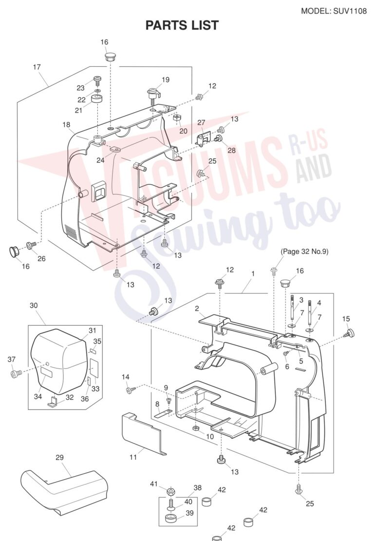 Janome SUV1108 V2 schematic page 1 preview