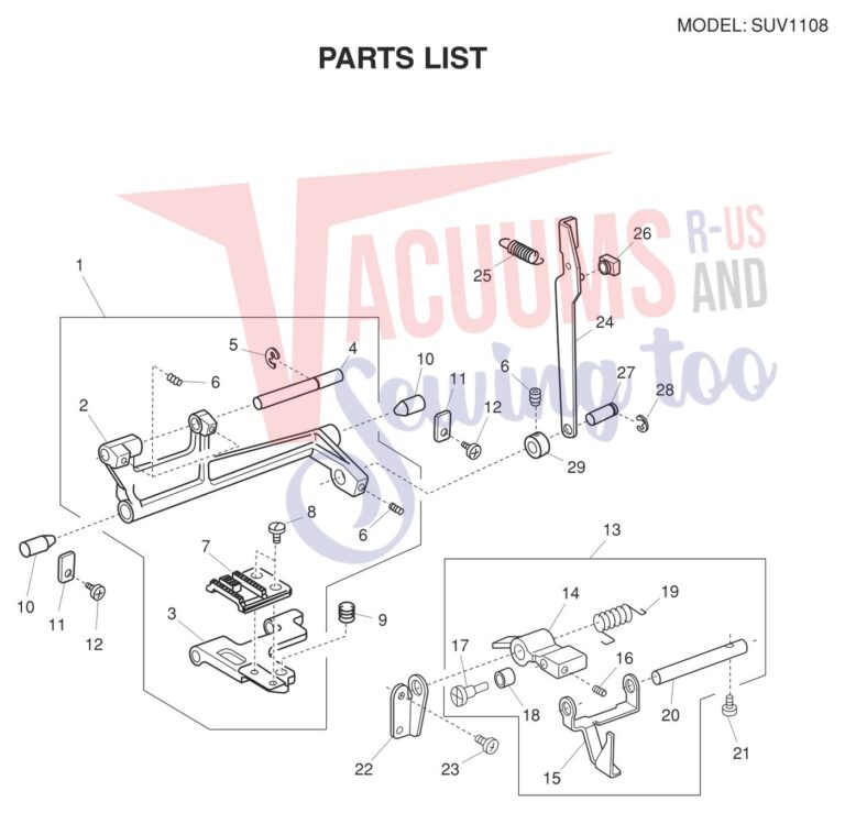 Janome SUV1108 V2 schematic page 7 preview