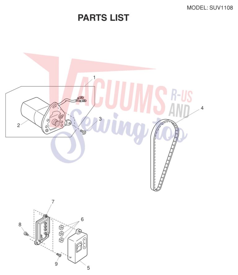 Janome SUV1108 V2 schematic page 8 preview