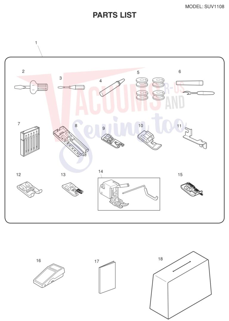 Janome SUV1108 V2 schematic page 9 preview