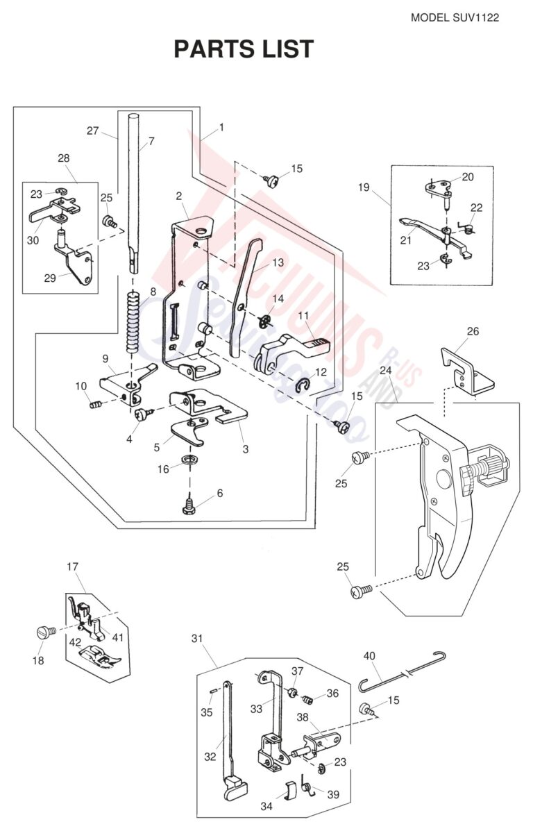 Janome SUV1122 schematic page 2 preview