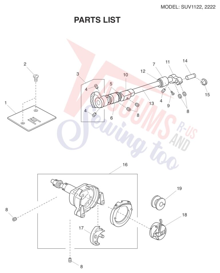 Janome 2222 schematic page 6 preview