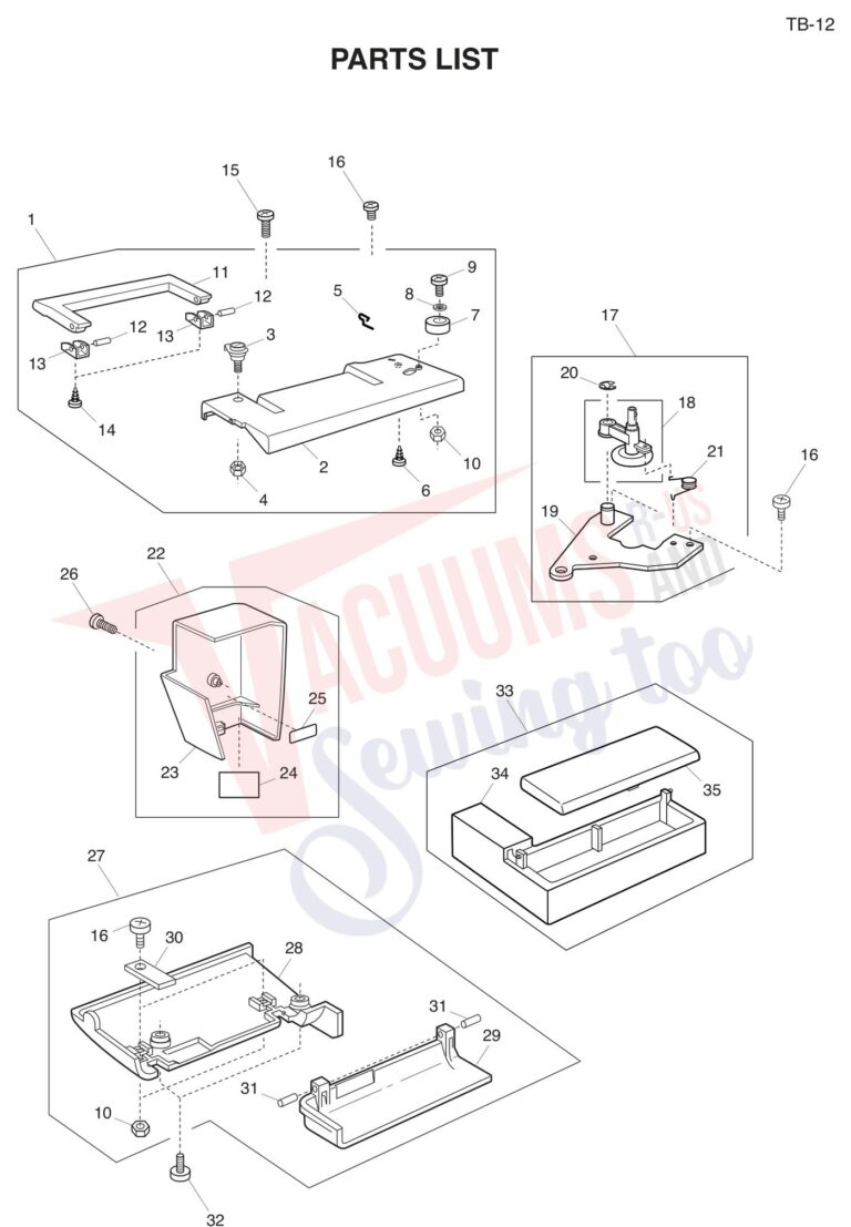 Janome TB12 schematic page 1 preview