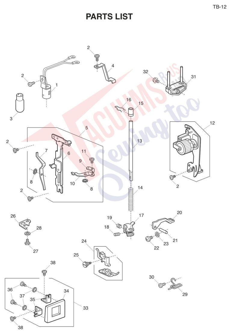 Janome TB12 schematic page 2 preview