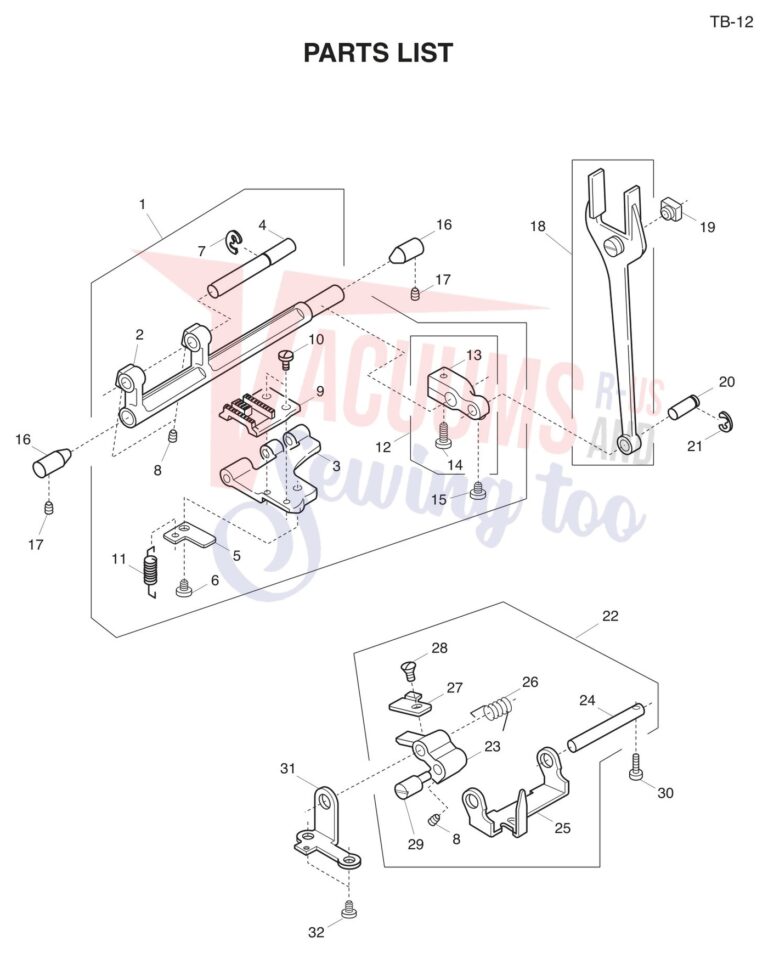 Janome TB12 schematic page 6 preview
