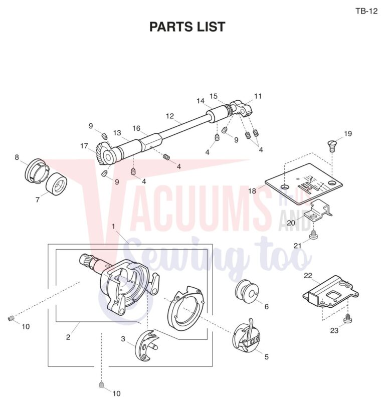 Janome TB12 schematic page 7 preview