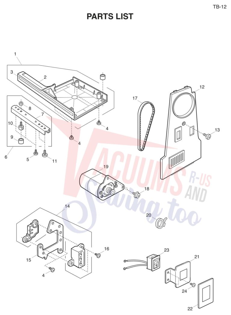 Janome TB12 schematic page 8 preview