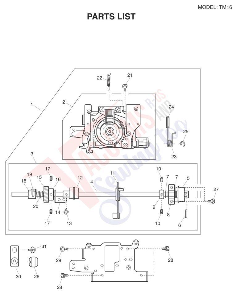 Janome tm16 schematic page 3 preview