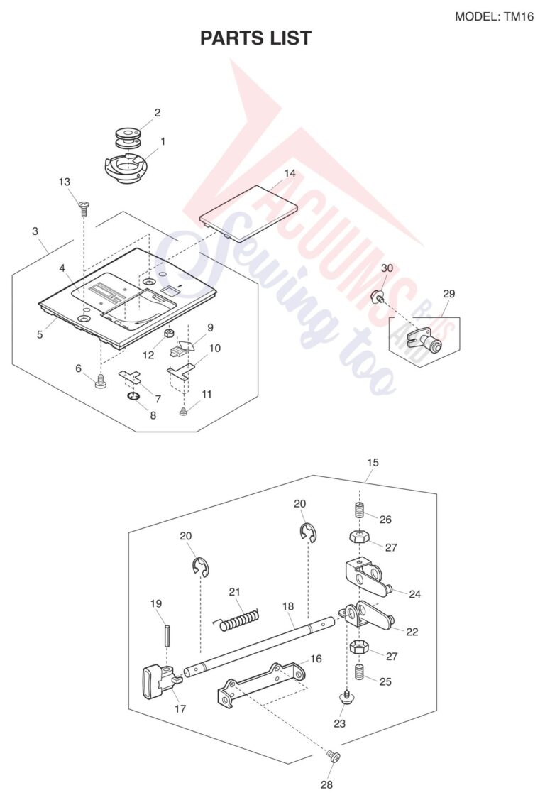 Janome tm16 schematic page 4 preview
