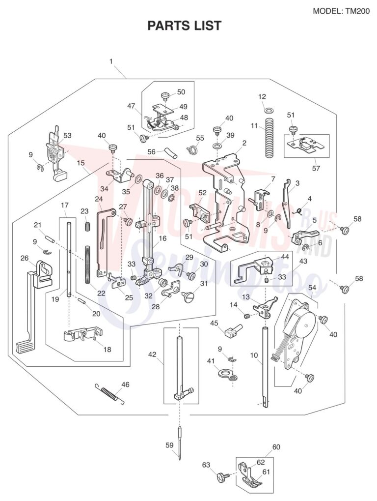 Janome TM200 schematic page 2 preview