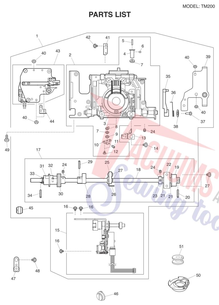 Janome TM200 schematic page 3 preview