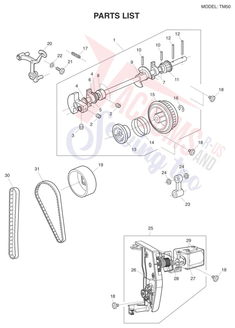 Janome TM50 schematic page 1 preview