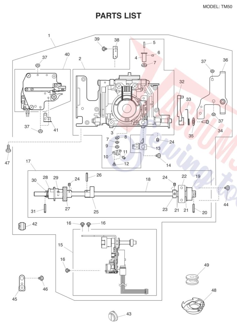 Janome TM50 schematic page 3 preview