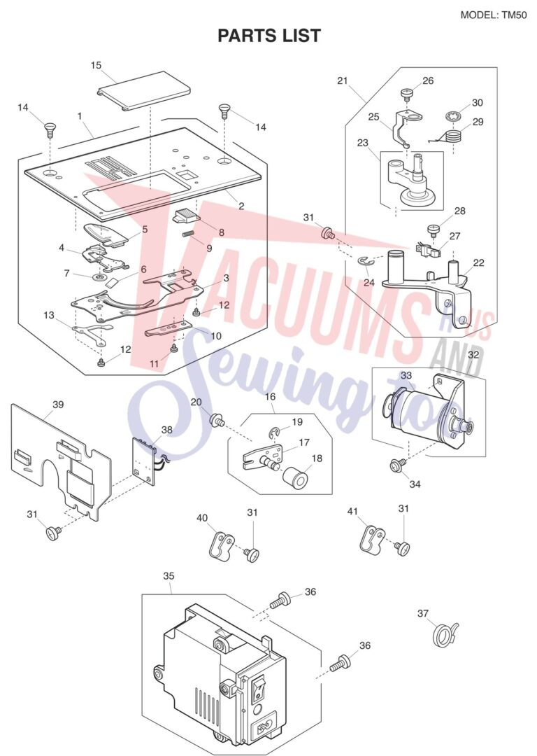 Janome TM50 schematic page 4 preview