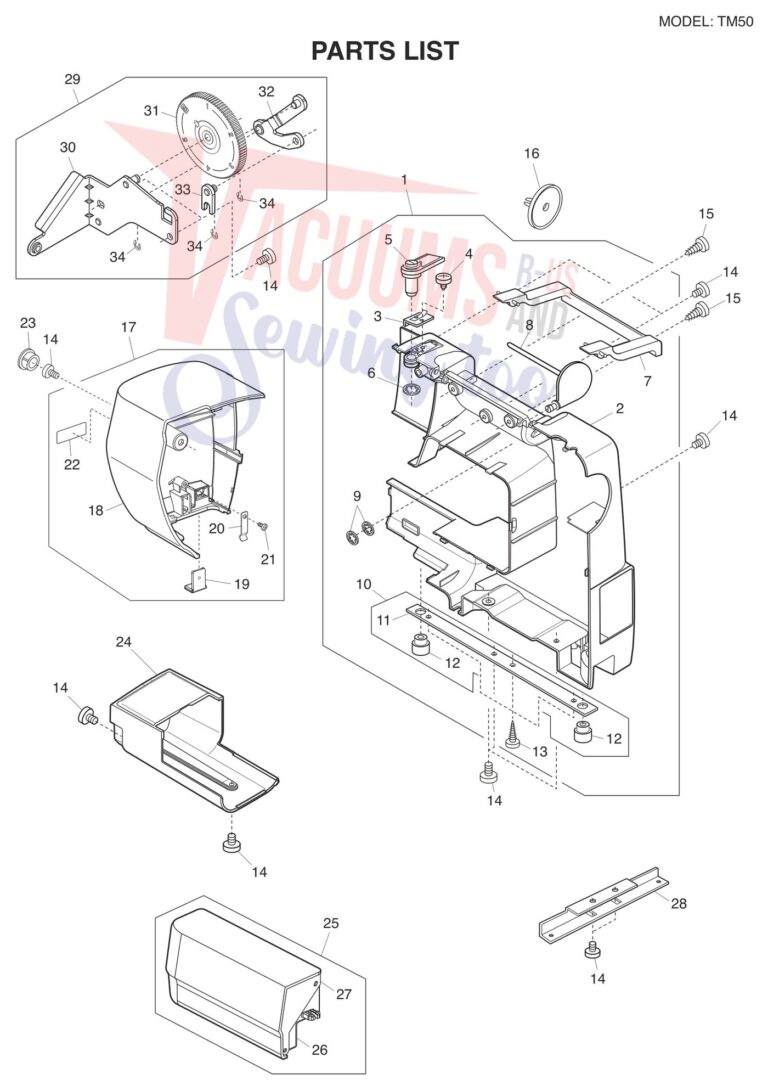 Janome TM50 schematic page 5 preview