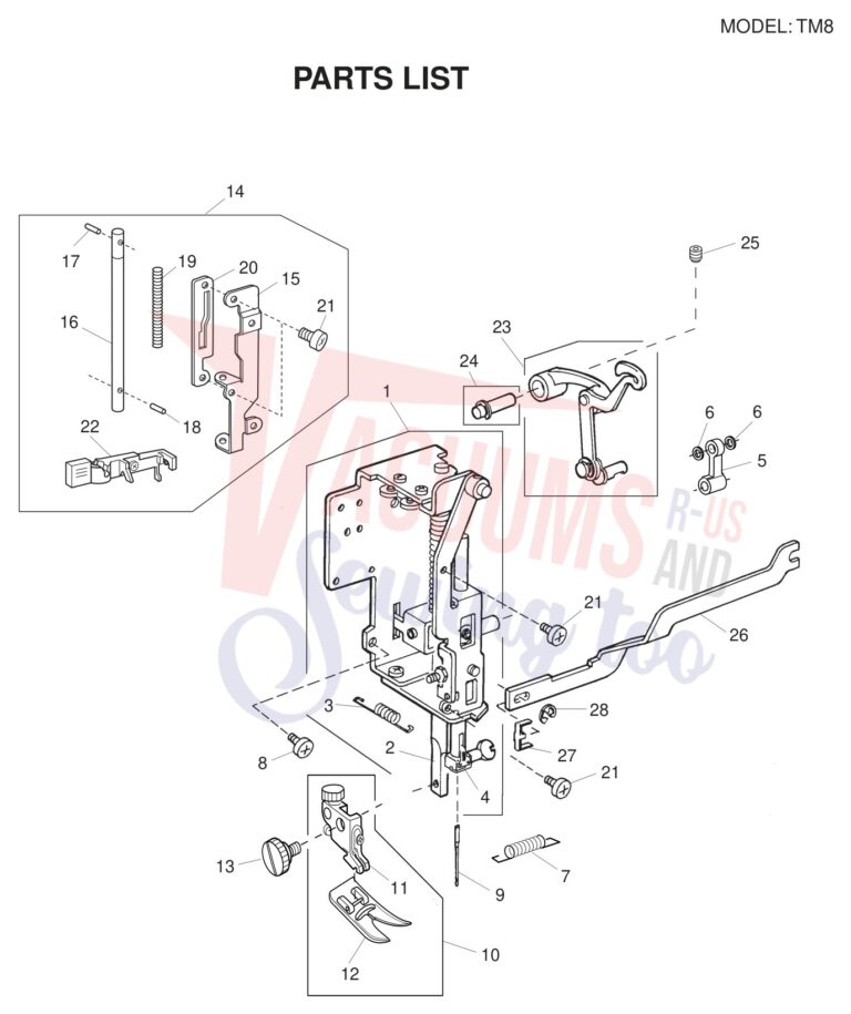 Necchi TM8 schematic page 3 preview