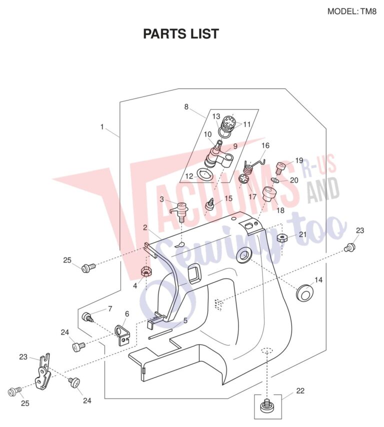 Necchi TM8 schematic page 8 preview